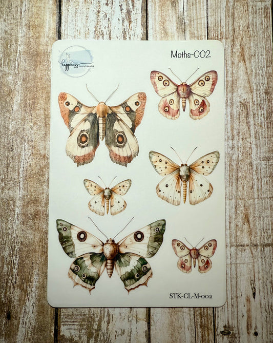 Moths-002-Sticker Sheet