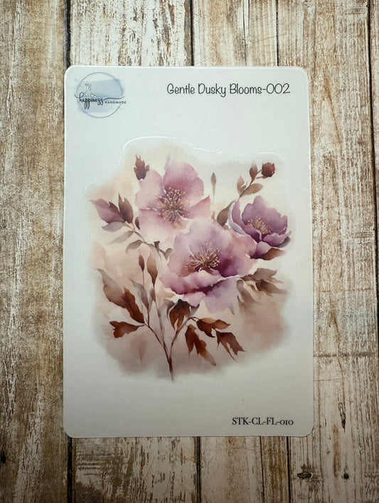 Gentle Dusky Blooms-002-Sticker Sheet