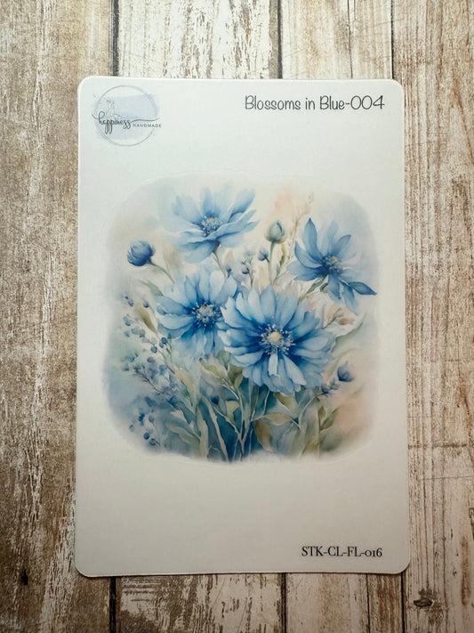 Blossoms in Blue-004-Sticker Sheet