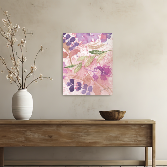 Purple and Pink Flower Medley Series 4-Canvas