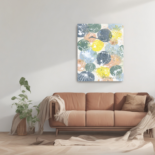 Abstract Retro Circles-Canvas