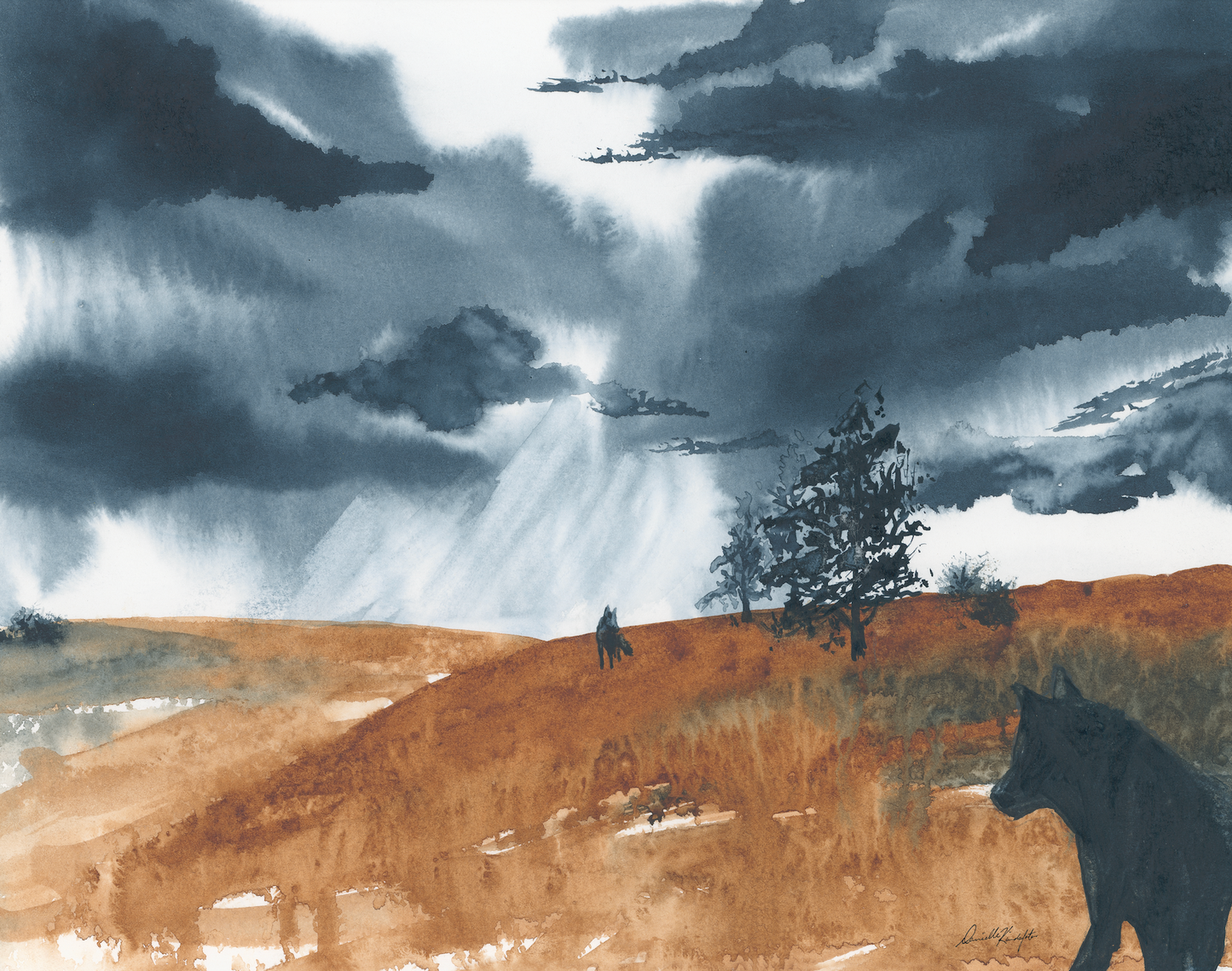 Wolves of the Prairie-Canvas